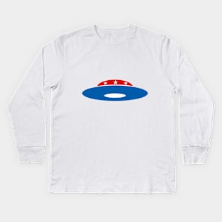 Flying Saucer, UFO Political Icon Kids Long Sleeve T-Shirt